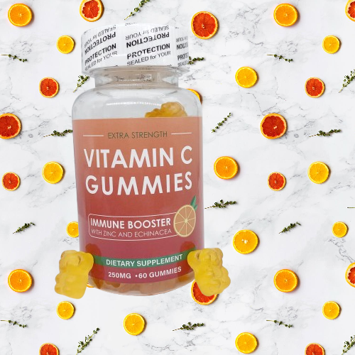 Gommes de collagène naturelles à base de plantes de marque privée Vegan Beauty Skin Vitamin Hydrolyzed Biotin With Collagen Gummies(VITAMINE C)