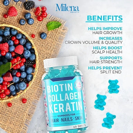 🧴 Biotin Collagen Keratin Gummies