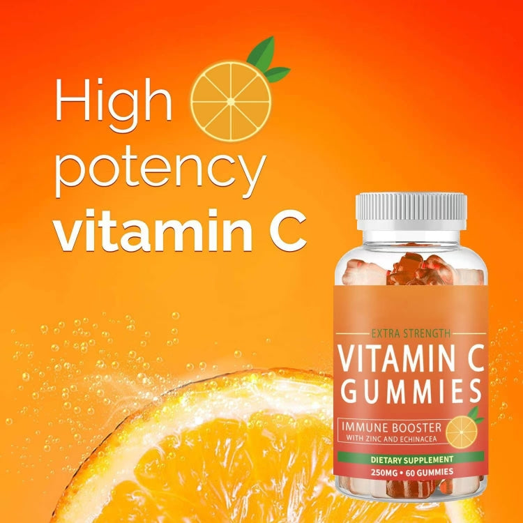 Gommes de collagène naturelles à base de plantes de marque privée Vegan Beauty Skin Vitamin Hydrolyzed Biotin With Collagen Gummies(VITAMINE C)