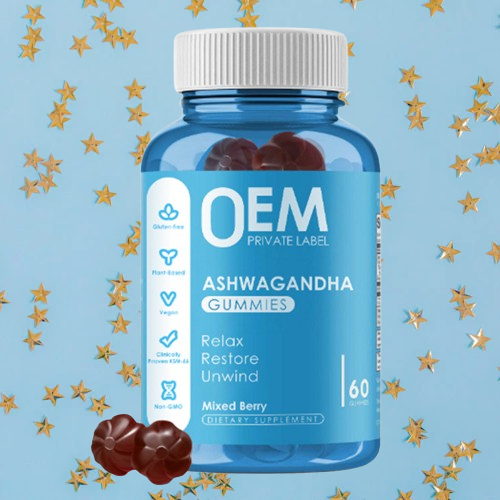 Gommes Véganes Ashwagandha & Maca – Énergie & Équilibre Naturel