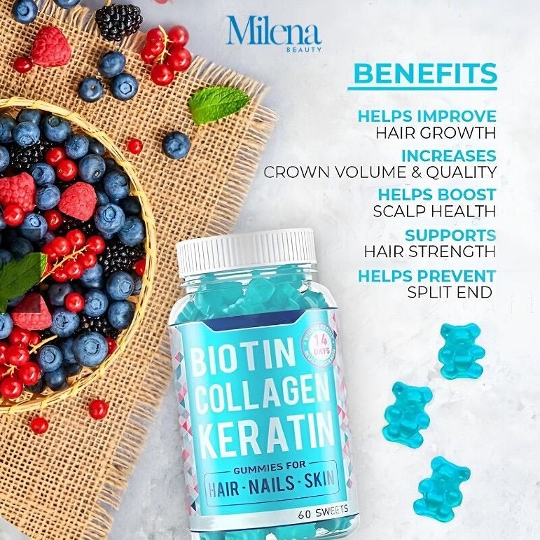 🧴 Biotin Collagen Keratin Gummies