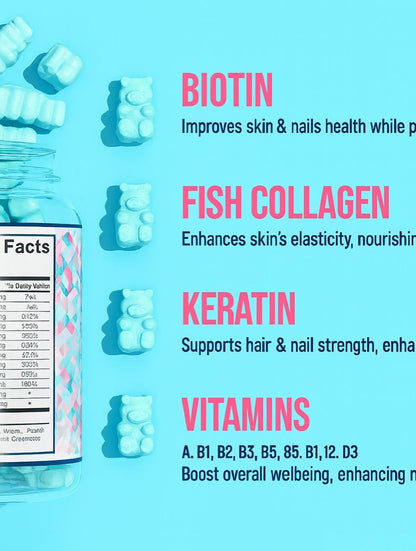 🧴 Biotin Collagen Keratin Gummies