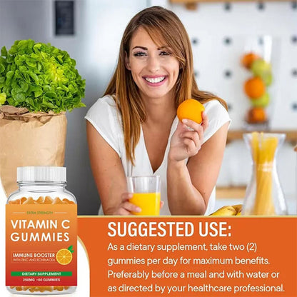 Gommes de collagène naturelles à base de plantes de marque privée Vegan Beauty Skin Vitamin Hydrolyzed Biotin With Collagen Gummies(VITAMINE C)